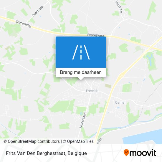 Frits Van Den Berghestraat kaart