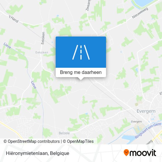 Hiëronymietenlaan kaart