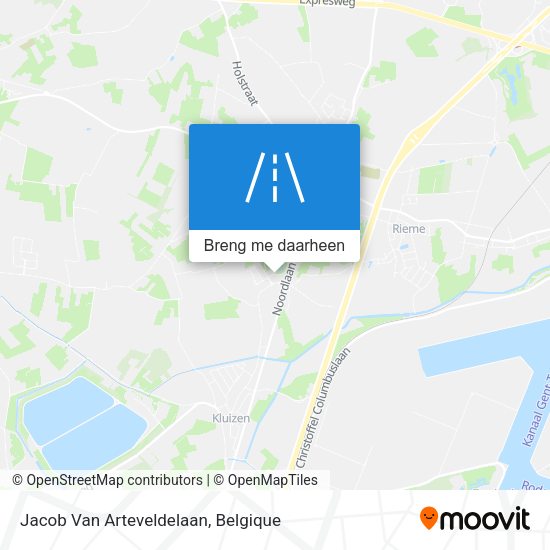 Jacob Van Arteveldelaan kaart