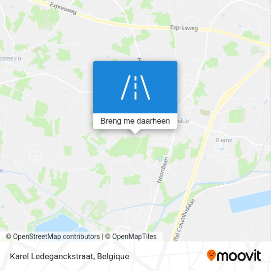Karel Ledeganckstraat kaart