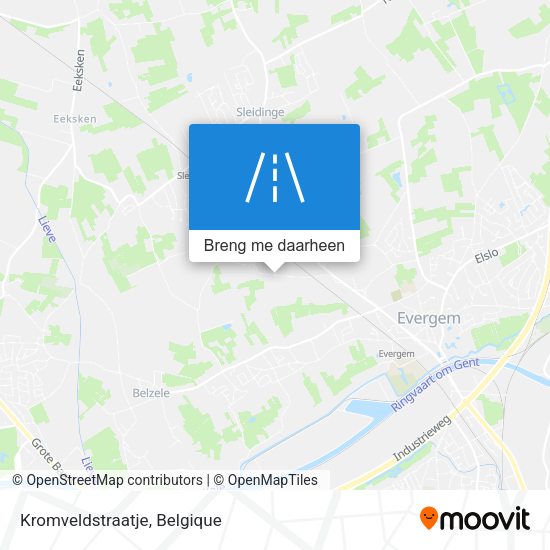 Kromveldstraatje kaart