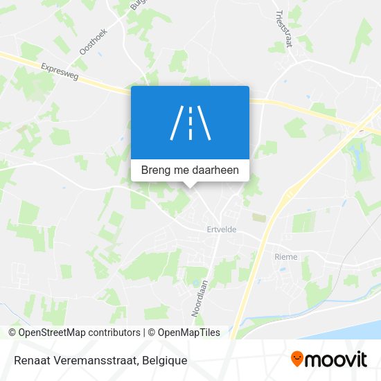 Renaat Veremansstraat kaart