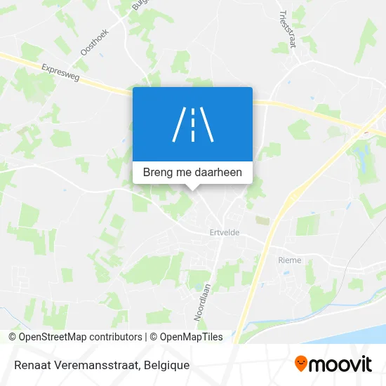 Renaat Veremansstraat kaart