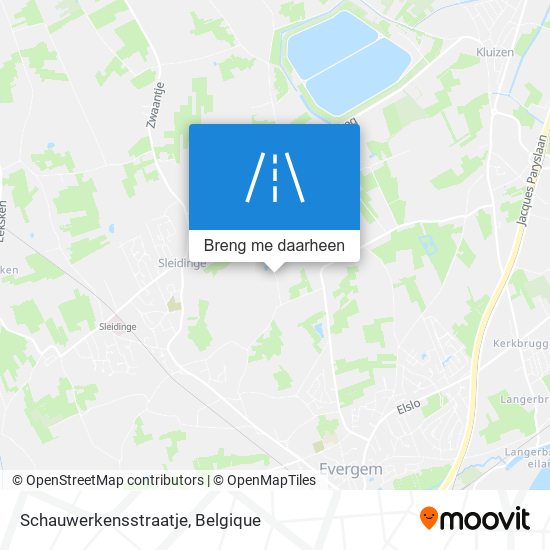 Schauwerkensstraatje kaart