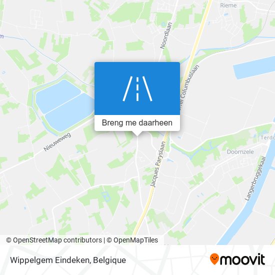 Wippelgem Eindeken kaart
