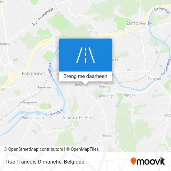 Rue Francois Dimanche kaart