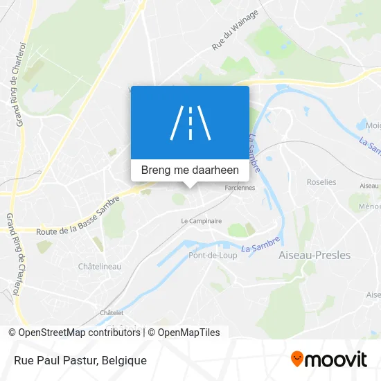 Rue Paul Pastur kaart