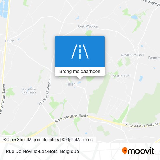 Rue De Noville-Les-Bois kaart