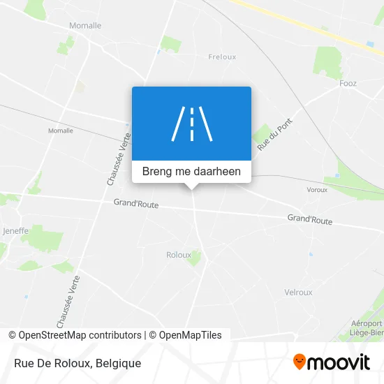 Rue De Roloux kaart