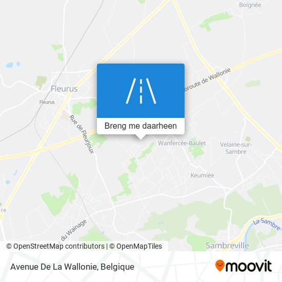 Avenue De La Wallonie kaart