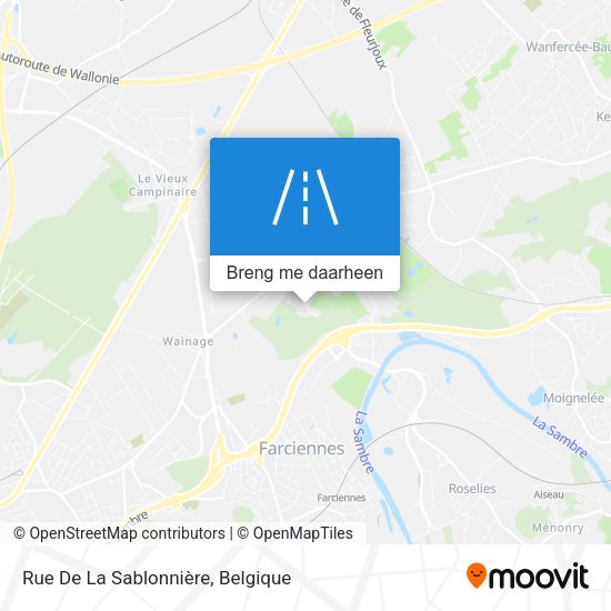 Rue De La Sablonnière kaart