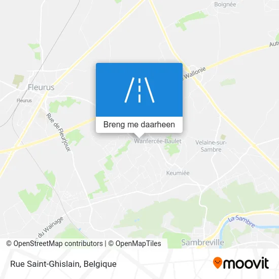 Rue Saint-Ghislain kaart