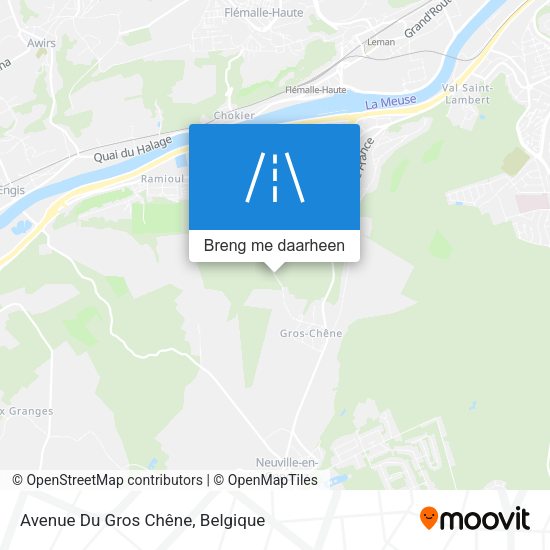 Avenue Du Gros Chêne kaart