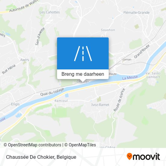 Chaussée De Chokier kaart