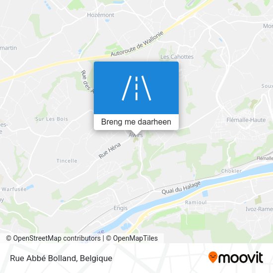 Rue Abbé Bolland kaart