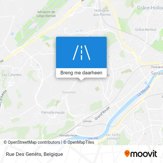 Rue Des Genêts kaart