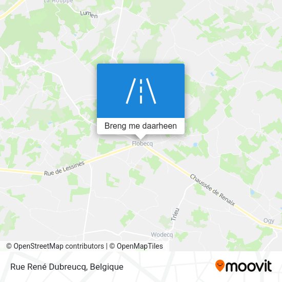 Rue René Dubreucq kaart