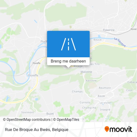 Rue De Broque Au Bwès kaart