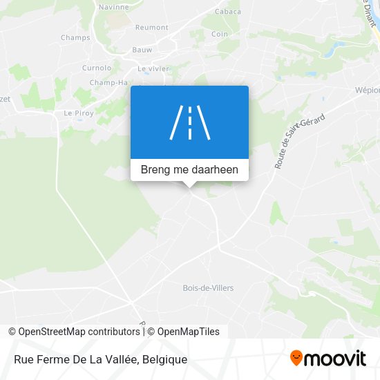 Rue Ferme De La Vallée kaart