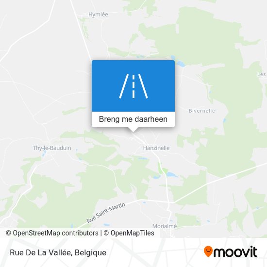 Rue De La Vallée kaart