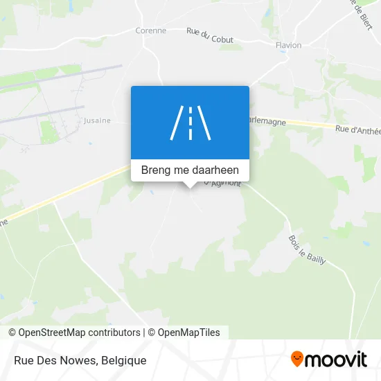 Rue Des Nowes kaart