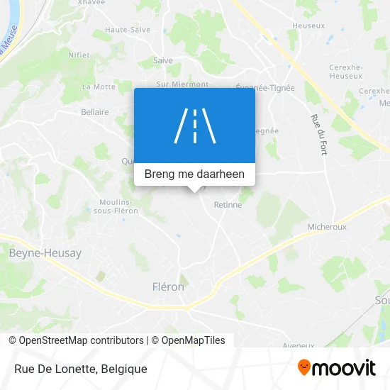 Rue De Lonette kaart