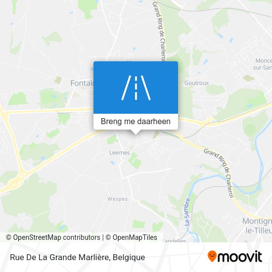 Rue De La Grande Marlière kaart