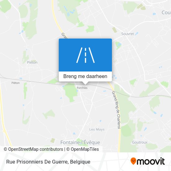 Rue Prisonniers De Guerre kaart