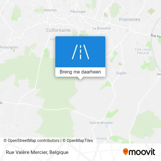 Rue Valère Mercier kaart