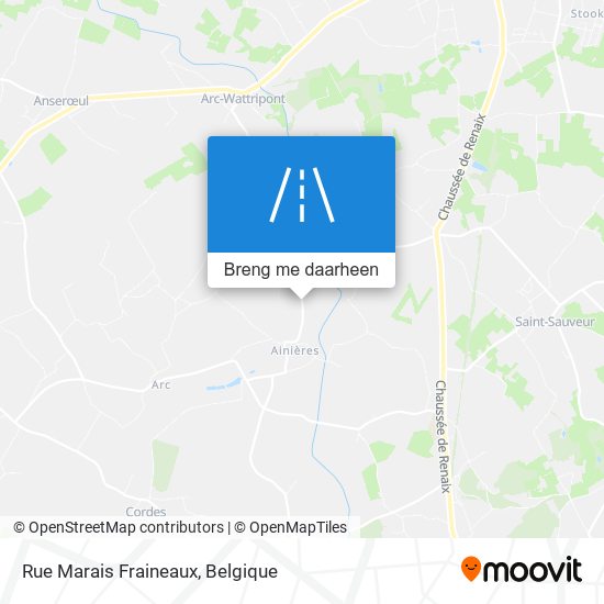 Rue Marais Fraineaux kaart