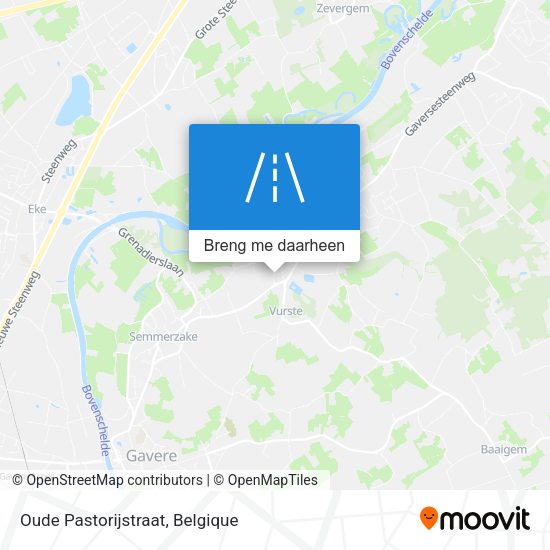 Oude Pastorijstraat kaart