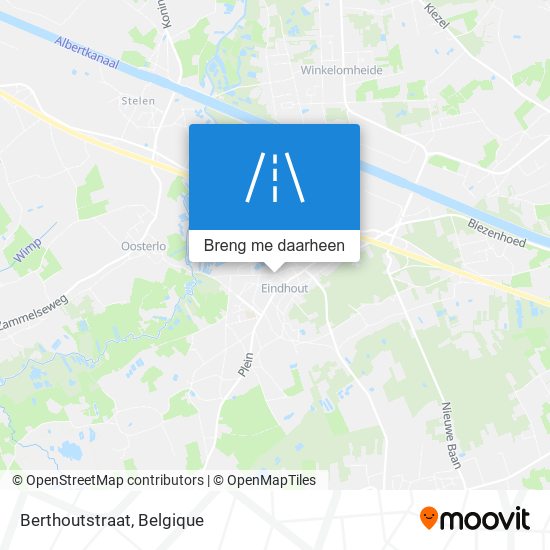 Berthoutstraat kaart