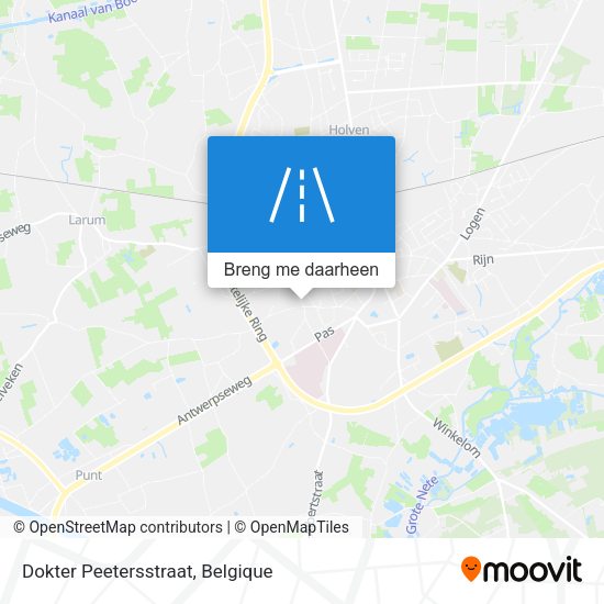 Dokter Peetersstraat kaart