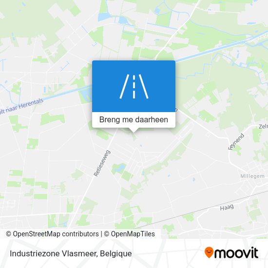 Industriezone Vlasmeer kaart