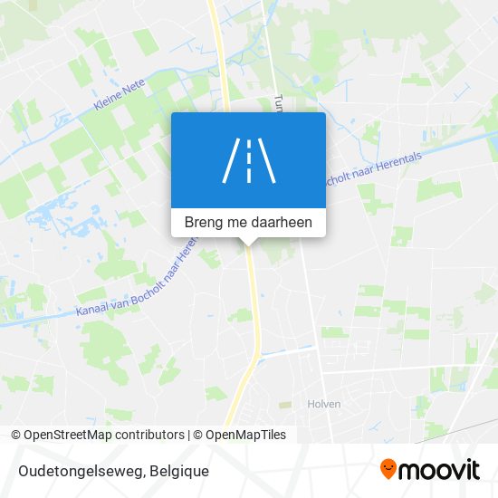 Oudetongelseweg kaart