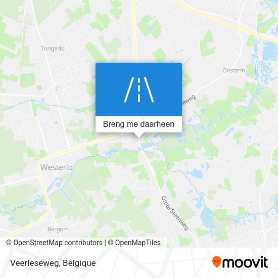 Veerleseweg kaart