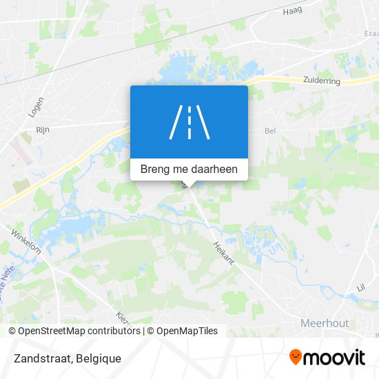 Zandstraat kaart