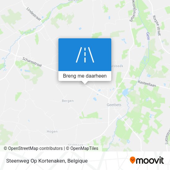 Steenweg Op Kortenaken kaart