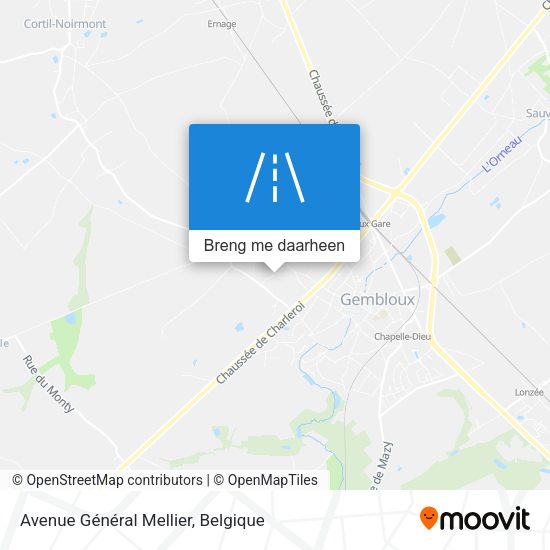 Avenue Général Mellier kaart