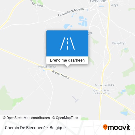 Chemin De Biecquenée kaart