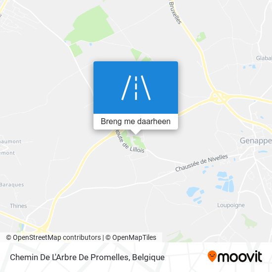 Chemin De L'Arbre De Promelles kaart