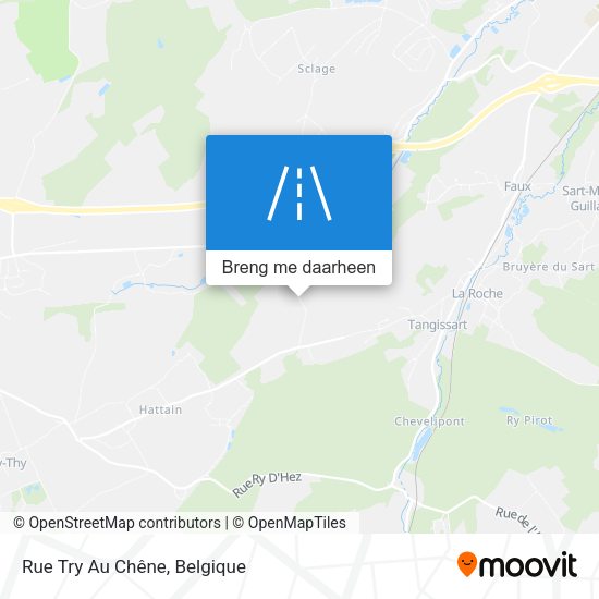 Rue Try Au Chêne kaart