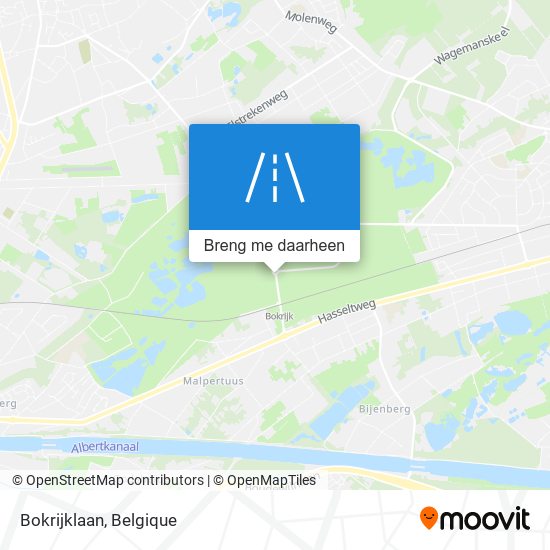 Bokrijklaan kaart