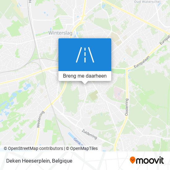 Deken Heeserplein kaart