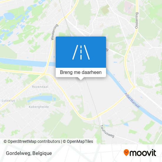 Gordelweg kaart