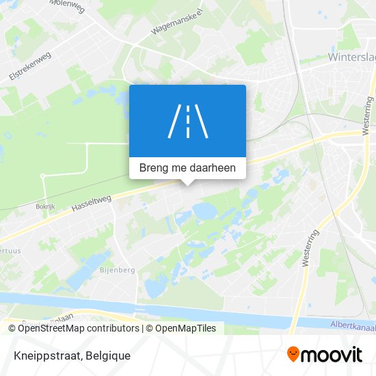Kneippstraat kaart