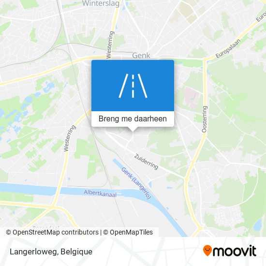 Langerloweg kaart