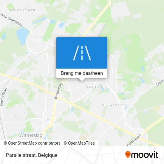 Parallelstraat kaart