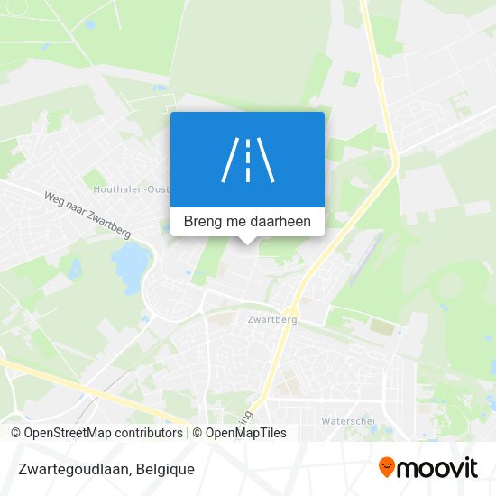 Zwartegoudlaan kaart