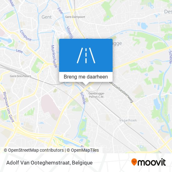 Adolf Van Ooteghemstraat kaart